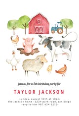 Barn - Birthday Invitation